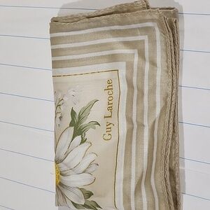 Guy Laroche Handkerchief/Scarf  Cotton size 22x22 1/2 inch